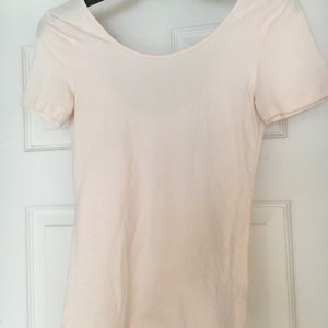 Light Pink Fitted BP crop tee